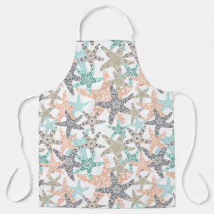Tablier à motif sans couture d'étoile de mer