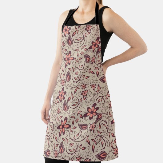 Tablier A person wears a floral-patterned apron  (Insitu)