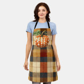 Tablier à plaid du citrouille Polka (Porté)
