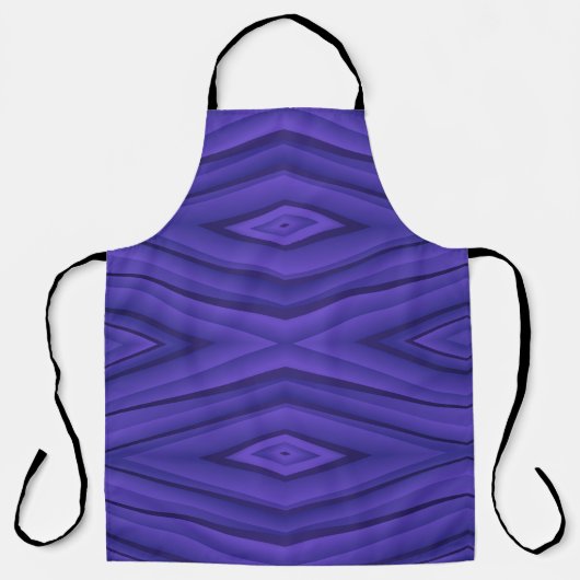 Tablier A purple apron with a geometric diamond pattern  (Recto)