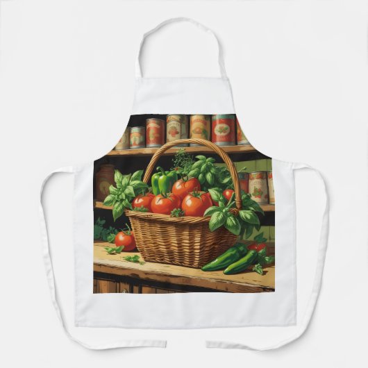 Tablier à thème Fruit et légumes | Style vintage (Recto)