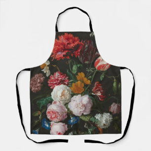 Tablier à vie morte florale foncée