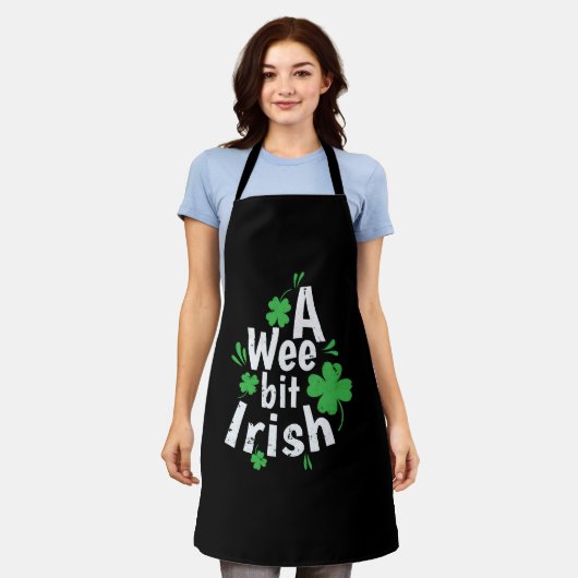 Tablier A Wee bit Irish St. Patricks Day (Porté)
