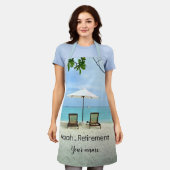 Tablier Aaah... MODÈLE de retraite (Porté)