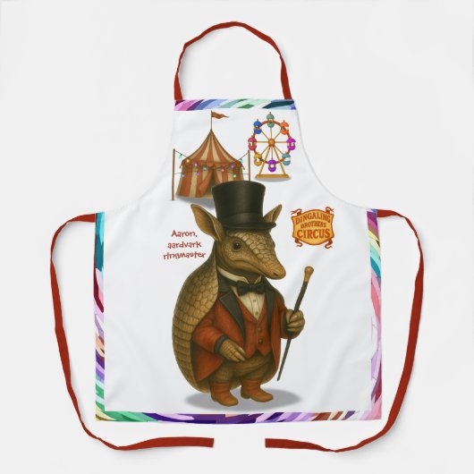 Tablier Aaron, aardvark ringmaster (Recto)