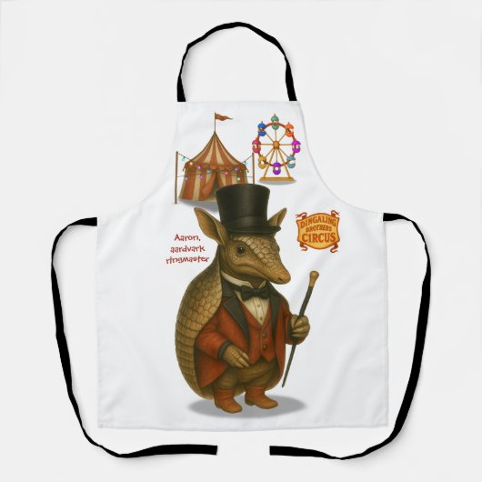 Tablier Aaron, aardvark ringmaster (Recto)