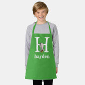 Tablier ABC du Dr Seuss : Lettre H - Blanc | Ajouter Votre (Porté)