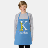 Tablier ABC du Dr Seuss : Lettre K - Blanc | Ajouter Votre (Porté)