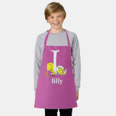 Tablier ABC du Dr Seuss : Lettre L - Blanc | Ajouter Votre (Porté)