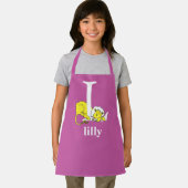 Tablier ABC du Dr Seuss : Lettre L - Blanc | Ajouter Votre (Insitu)