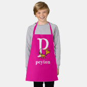 Tablier ABC du Dr Seuss : Lettre P - Blanc | Ajouter Votre (Porté)