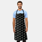 Tablier Abeille de miel (noire) - Apron (Porté)