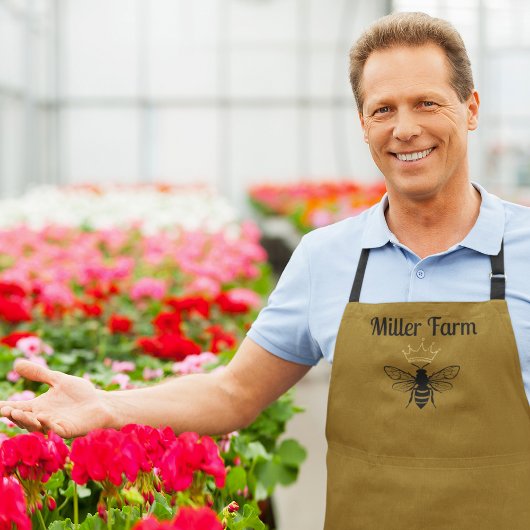 Tablier Abeilles de miel sur mesure Apiariste Apiarist Bee