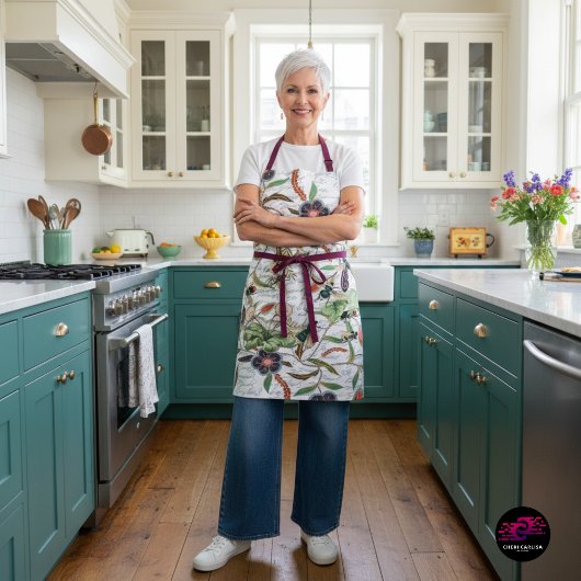 Tablier Abeilles et fleurs Vintages