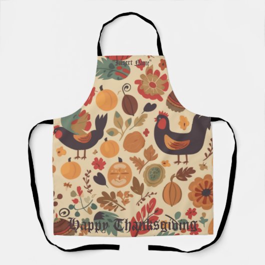 Tablier Abondance d'automne (Recto)