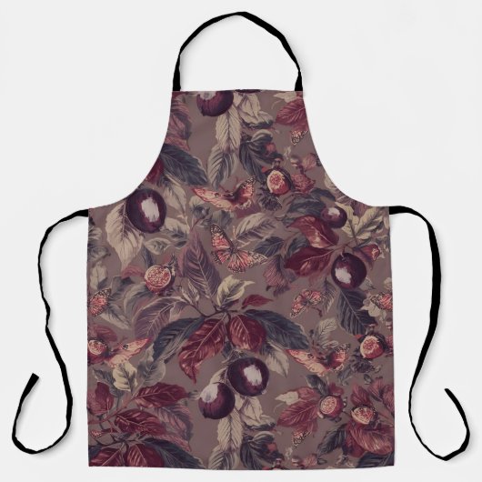 Tablier Abricot Figue & Feuilles de Figuier | Bota (Recto)