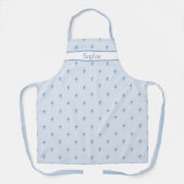 Tablier Abricot Fleur Forget-Me-Not Bleu (Recto)