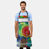 Tablier Abstract Acrylic Painting TAG Apron (Porté)