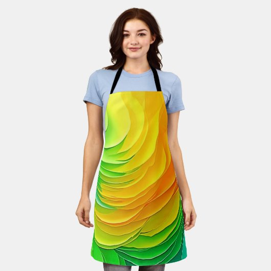 Tablier Abstract Color Energy Flow Design (Porté)