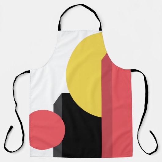 Tablier Abstract, colorful, modern, simple, vibrant design (Recto)