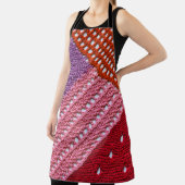 Tablier Abstract colorful texture knitted by spokes.Knitte (Insitu)