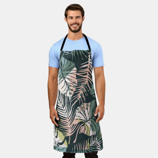 Tablier Abstract creative seamless pattern with tropical p (Porté)