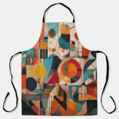 Tablier Abstract Geometric Art Apron (Recto)