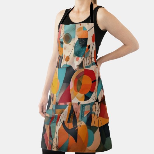 Tablier Abstract Geometric Art Apron (Insitu)