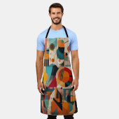Tablier Abstract Geometric Art Apron (Porté)