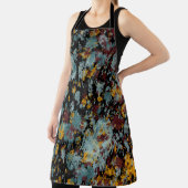 Tablier Abstract Graffiti Splatter Painting Art On Black (Insitu)