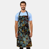 Tablier Abstract Graffiti Splatter Painting Art On Black (Porté)