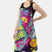 Tablier Abstract seamless pattern with Pop art comicspeech (Insitu)