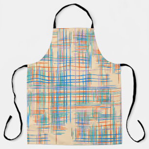 Tablier Abstract Texture with Crossing Stripes. Modern Pat
