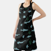 Tablier Abstract underwater pattern with fishes and seawee (Insitu)