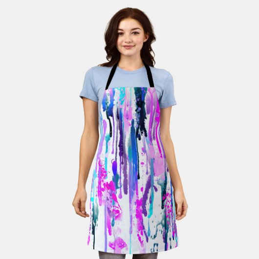 Tablier Abstract Watercolor (Porté)
