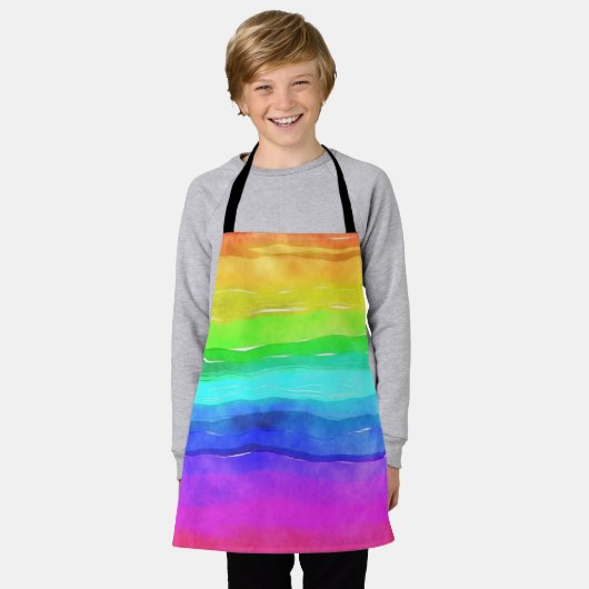 Tablier Abstract Watercolor (Porté)