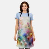 Tablier Abstract Watercolor Florals Apron (Porté)