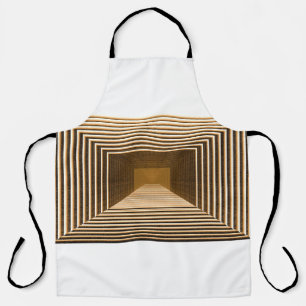 Tablier Abstract yellow pyramid include in depth