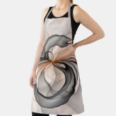 Tablier Abstrait Anthracite Grey Sienna Art moderne fracta (Insitu)