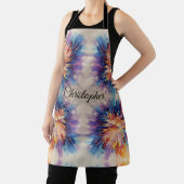 Tablier Abstrait arc-en-ciel éclat de couleur (Insitu)