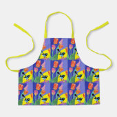 Tablier Abstrait Blue Wren Australian Bird Bird Apron (Recto)