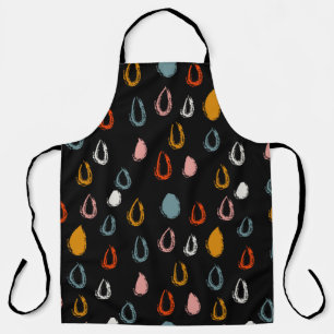 Tablier Abstrait boho doodle sans soudure pluie motif gout
