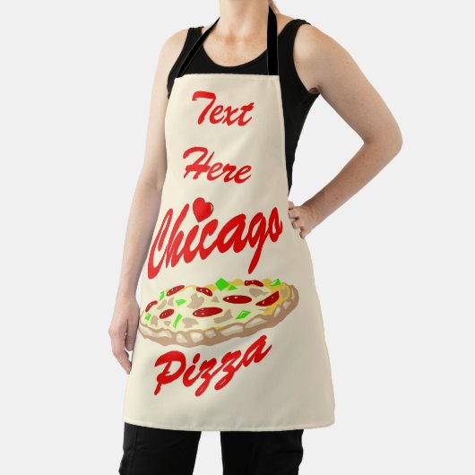 Tablier Abstrait Chicago Design ajouter du texte, Apron (Insitu)