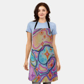 Tablier abstrait coloré (Porté)