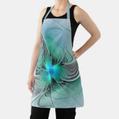 Tablier Abstrait De Bleu, Art Fractal Moderne (Insitu)