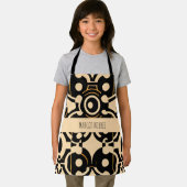 Tablier Abstrait demi-teinte Biege Motif jaune (Insitu)