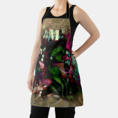 Tablier Abstrait Elegant Bio Glittery Monogramme (Insitu)