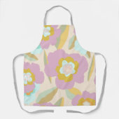 Tablier Abstrait Floral Pastel Lilac Motif (Recto)