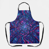 Tablier Abstrait Forest Cosmic Violet (Recto)