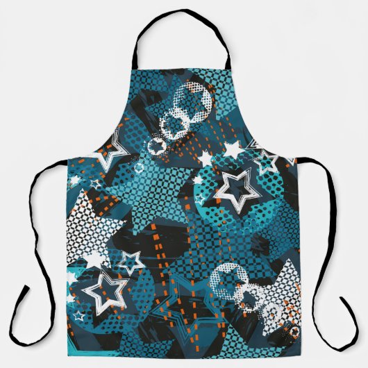Tablier Abstrait grunge star motif Creative the backgrou (Recto)